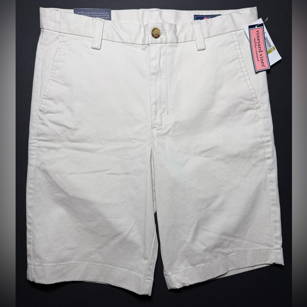 Vineyard Vines NWT Breaker Stretch Shorts stone color boys 14